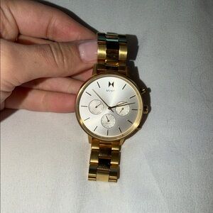 MVMT Gold Timepiece with White Face